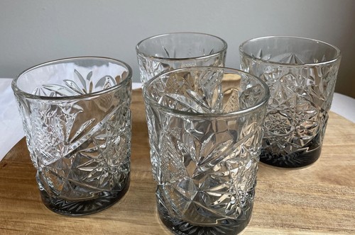 Vtg libbey hobstar cut glass - cut,